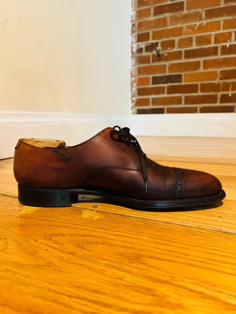 Dunhill X Poulsen & Skone Derby Dress Shoes In Brown Size 9.5 D US $930